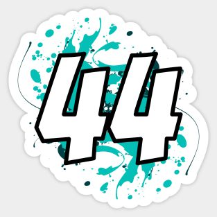 Hamilton Driver Number Sticker